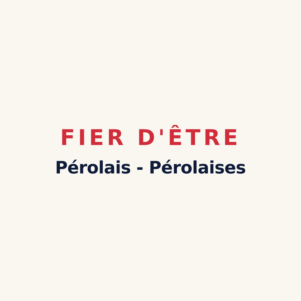 Tasse « Fier d'être Pérolais - Pérolaises » — design pour Pérols-sur-Vézère