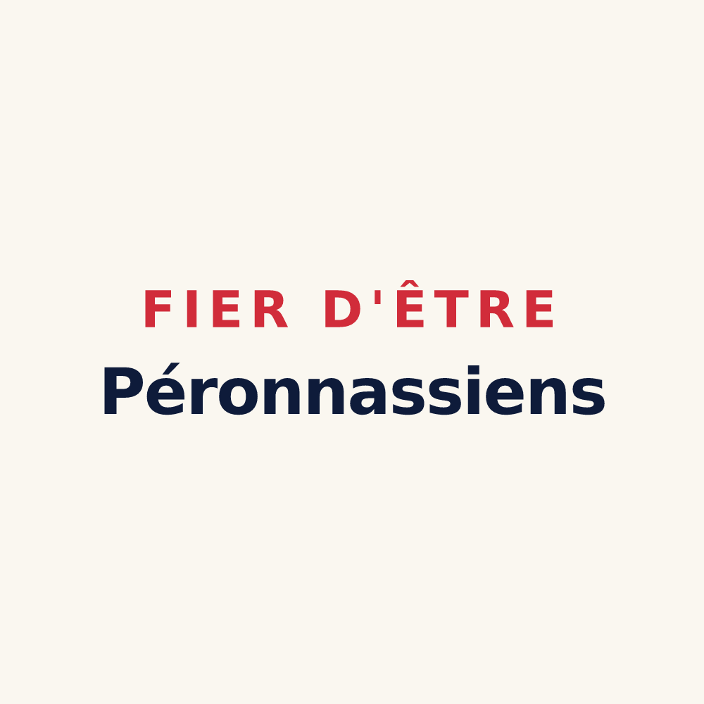 Tasse « Fier d'être Péronnassiens » — design pour Péronnas