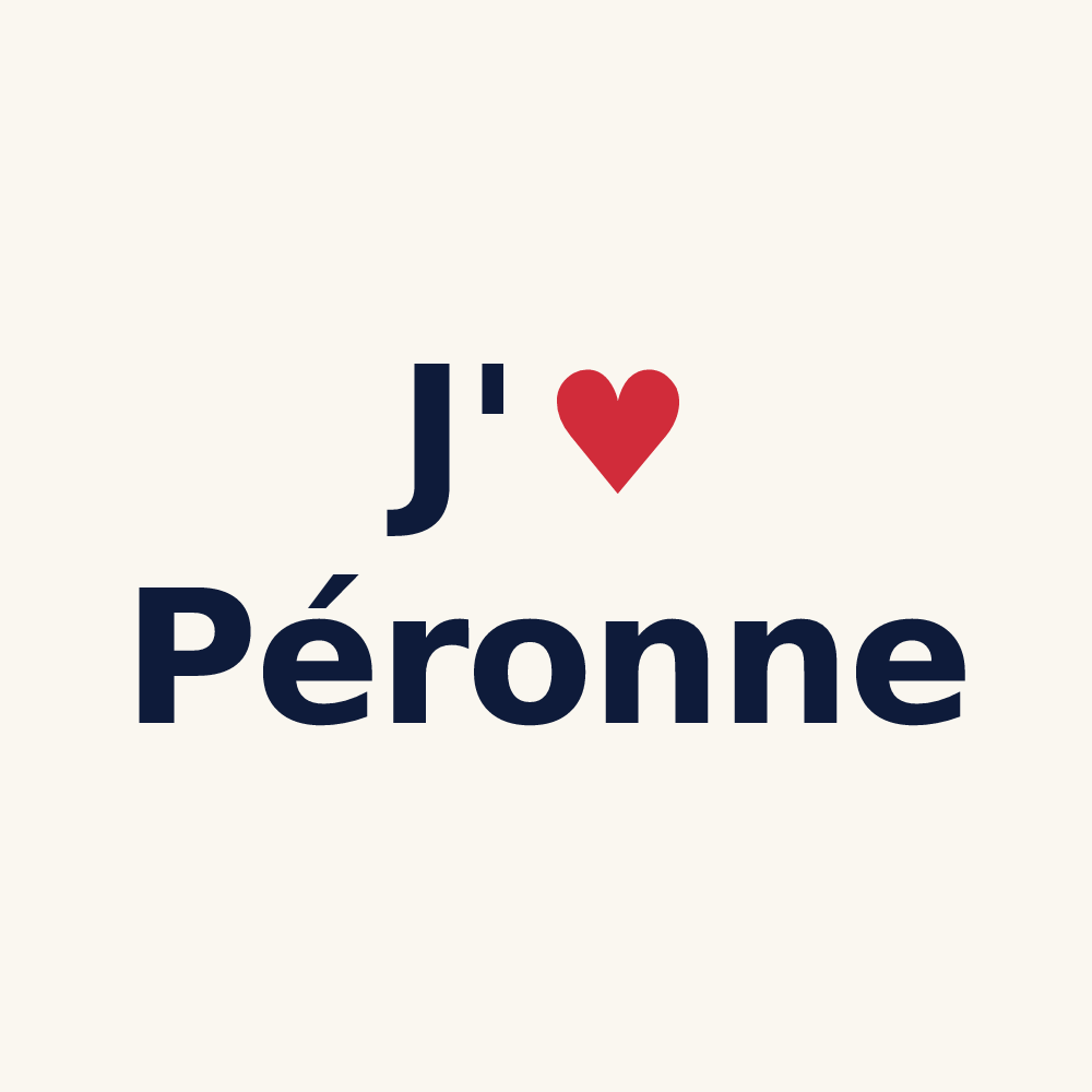 Tasse personnalisée Péronne — design J'aime Péronne