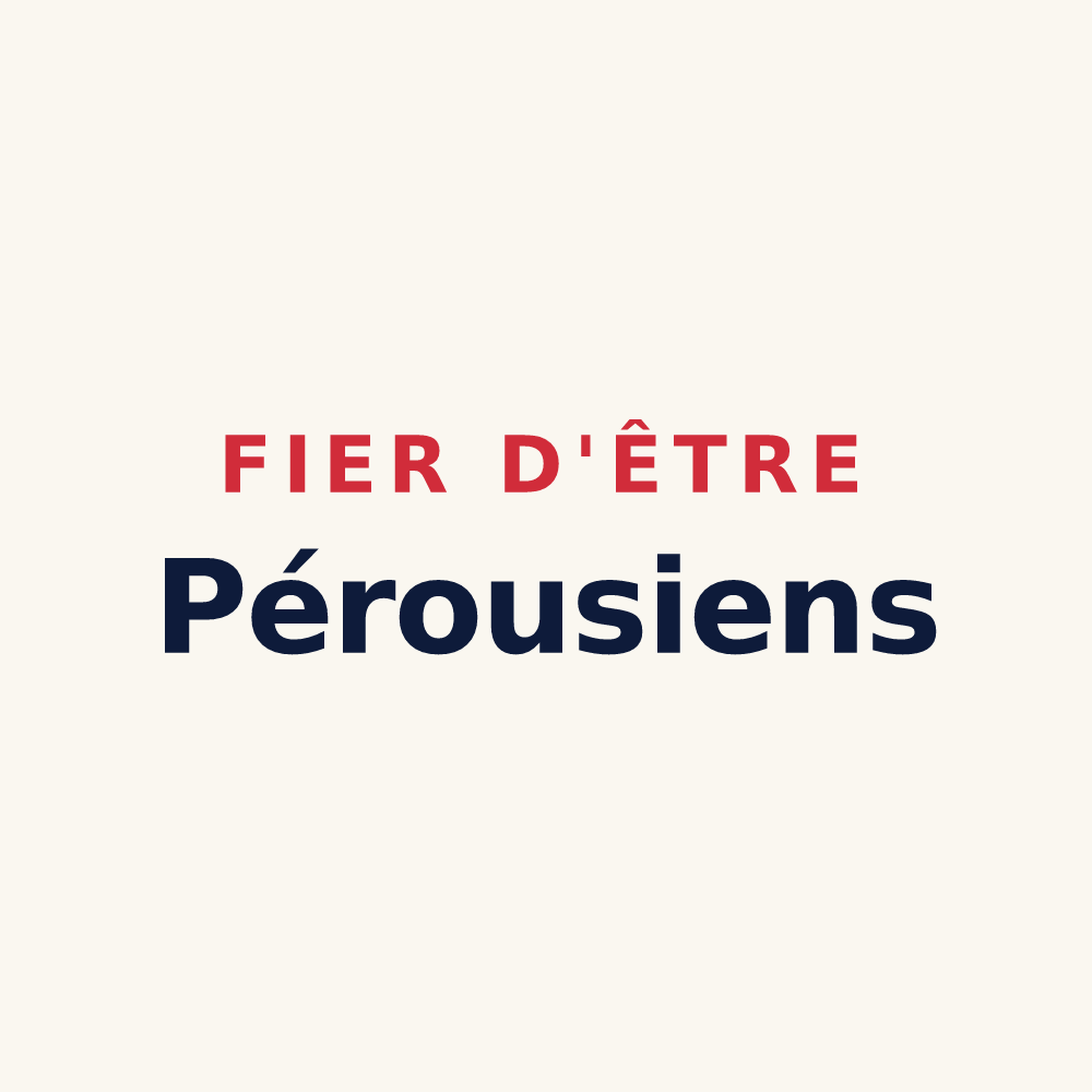 Tasse « Fier d'être Pérousiens » — design pour Pérouse