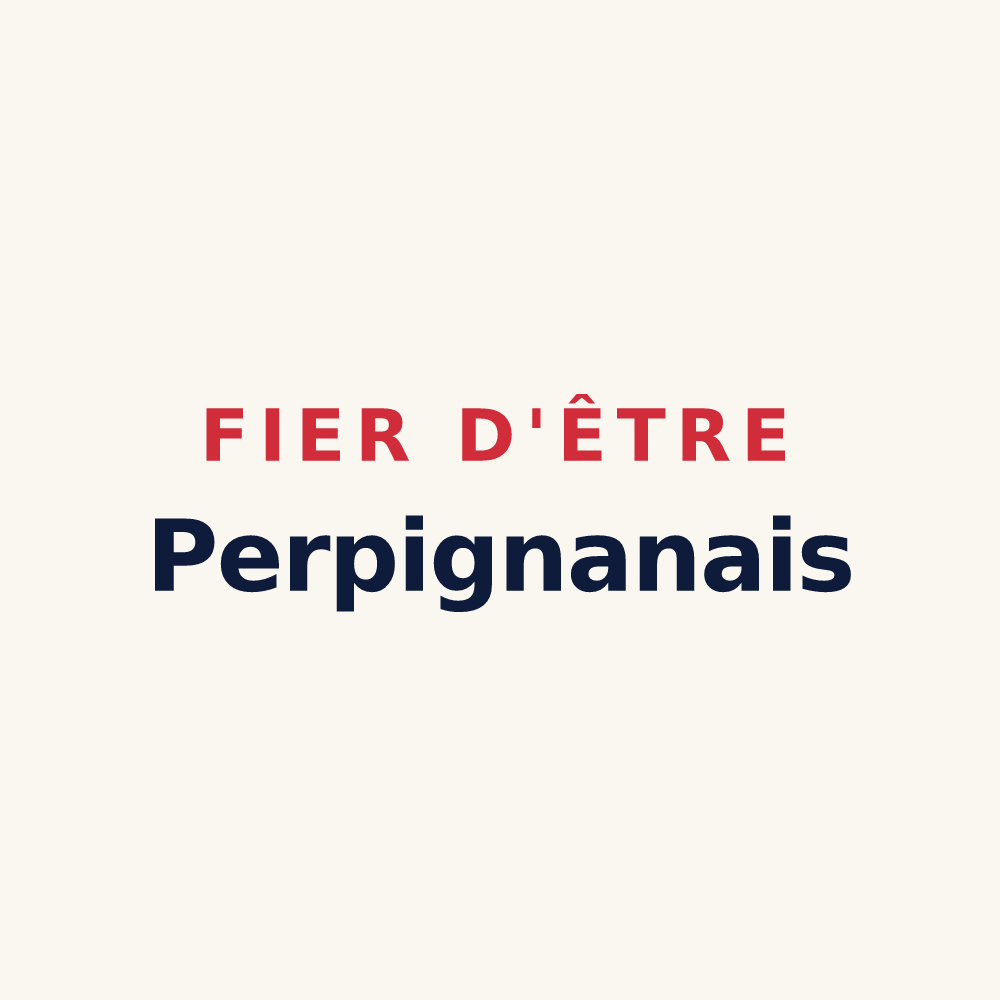 Tasse « Fier d'être Perpignanais » — design pour Perpignan