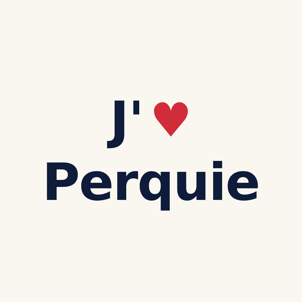 Tasse personnalisée Perquie — design J'aime Perquie