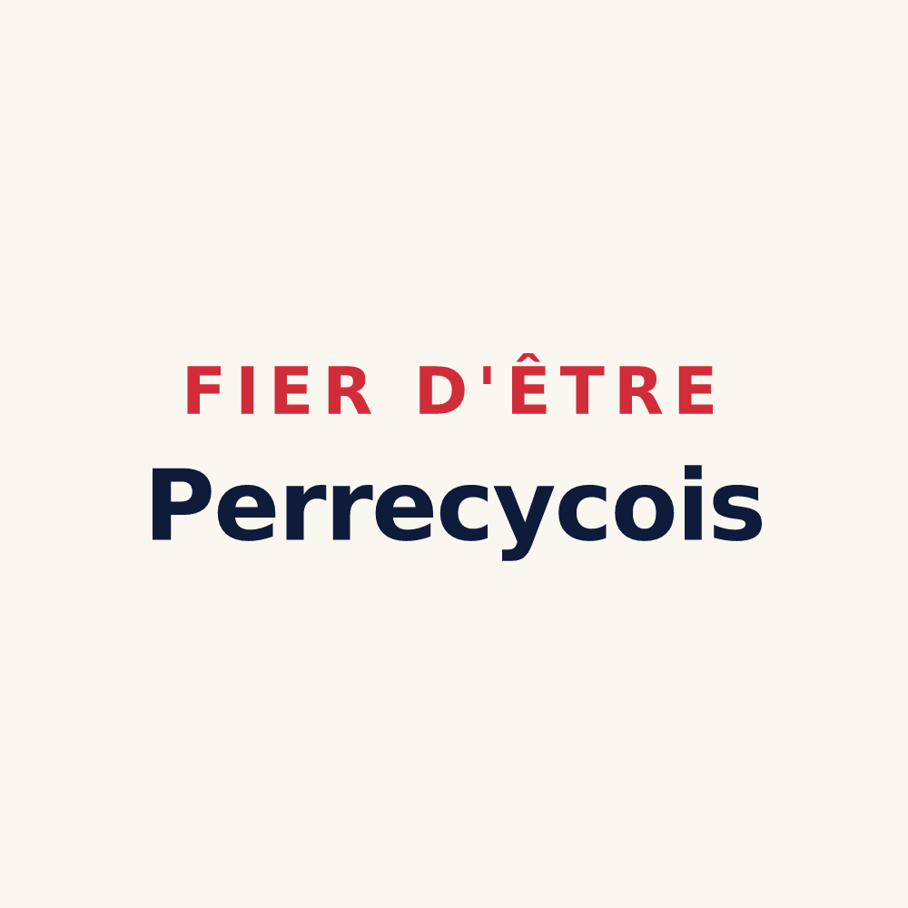 Tasse « Fier d'être Perrecycois » — design pour Perrecy-les-Forges