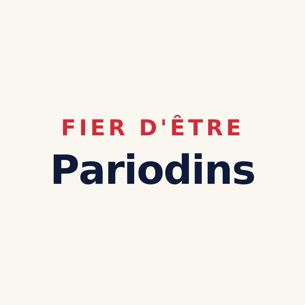 Tasse « Fier d'être Pariodins » — design pour Perreux