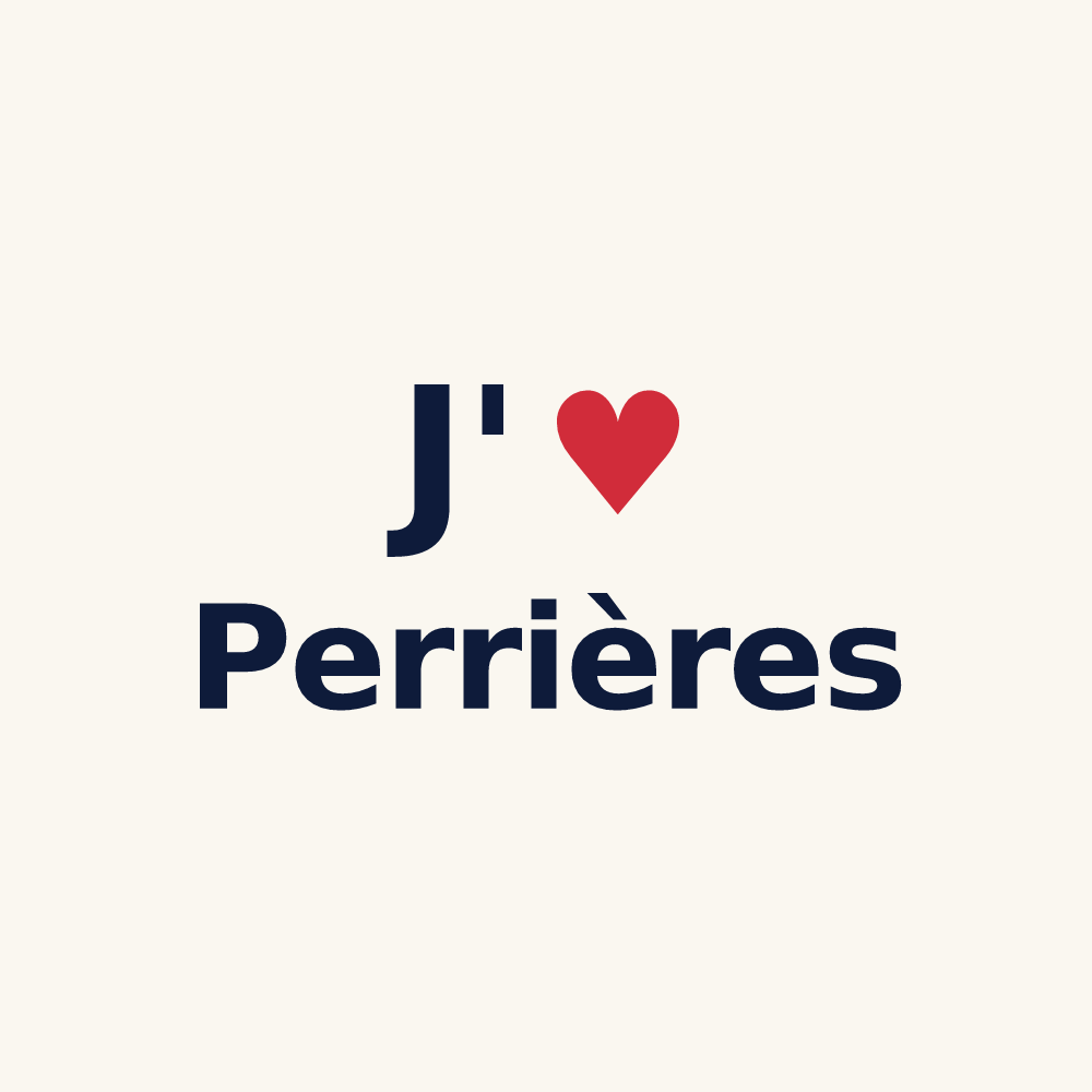 Tasse personnalisée Perrières — design J'aime Perrières