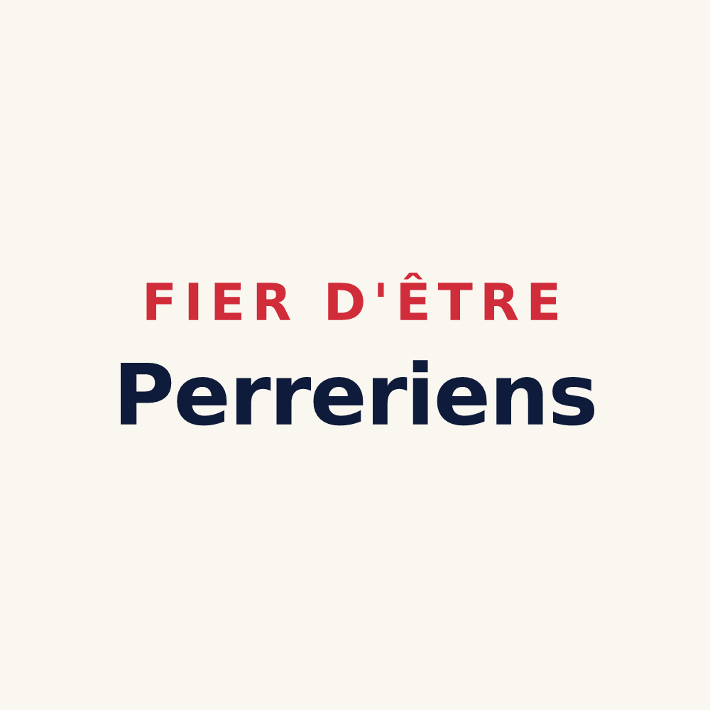 Tasse « Fier d'être Perreriens » — design pour Perrières