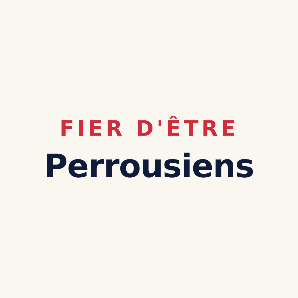 Tasse « Fier d'être Perrousiens » — design pour Perrouse