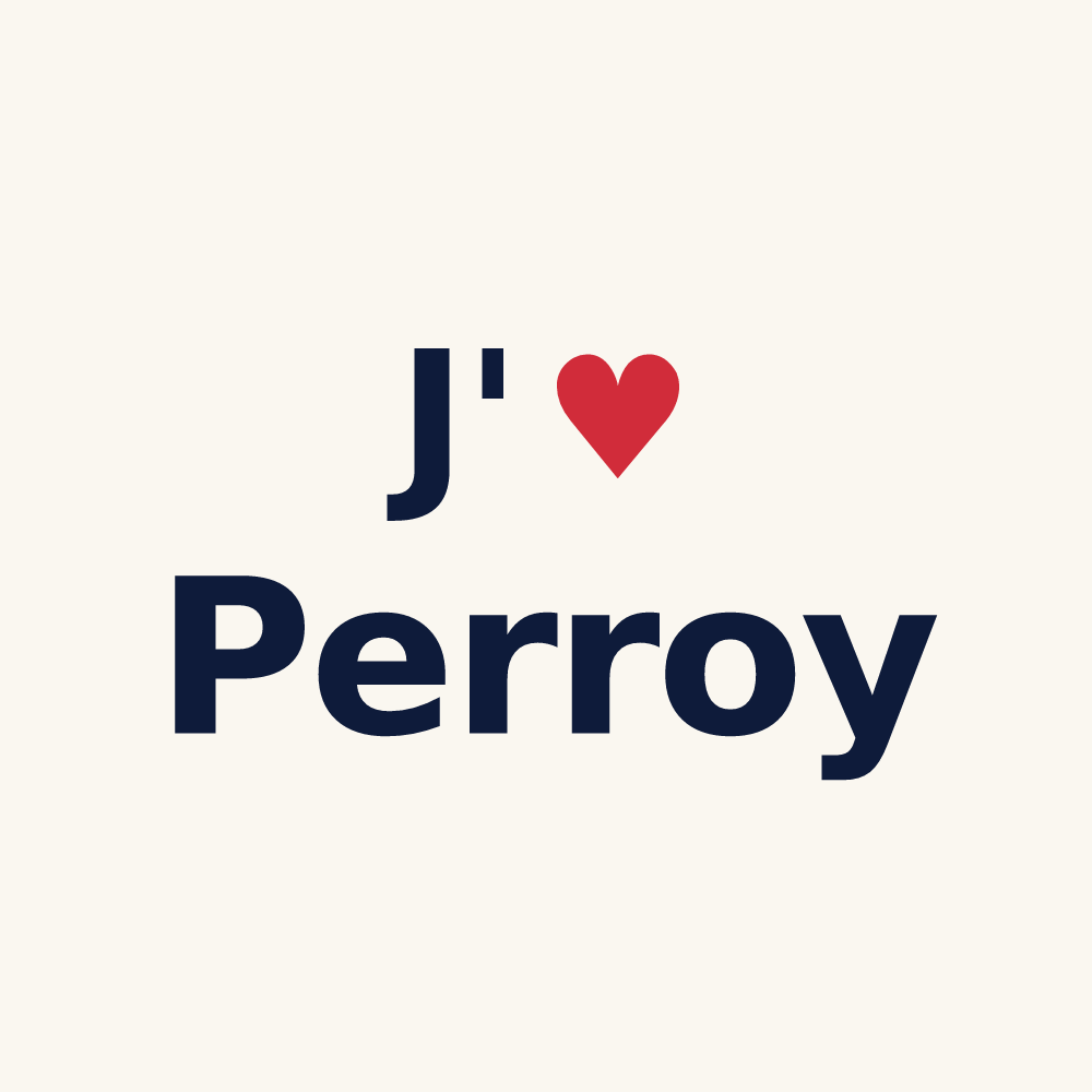 Tasse personnalisée Perroy — design J'aime Perroy