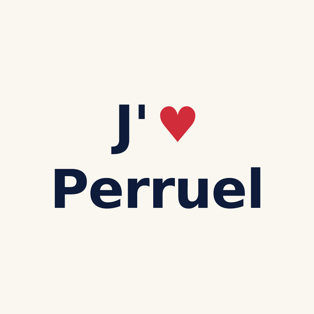 Tasse personnalisée Perruel — design J'aime Perruel