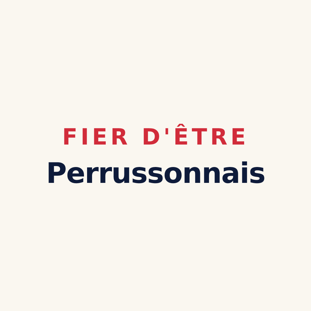 Tasse « Fier d'être Perrussonnais » — design pour Perrusson