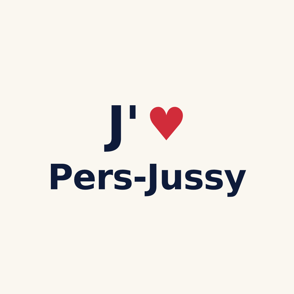 Tasse personnalisée Pers-Jussy — design J'aime Pers-Jussy