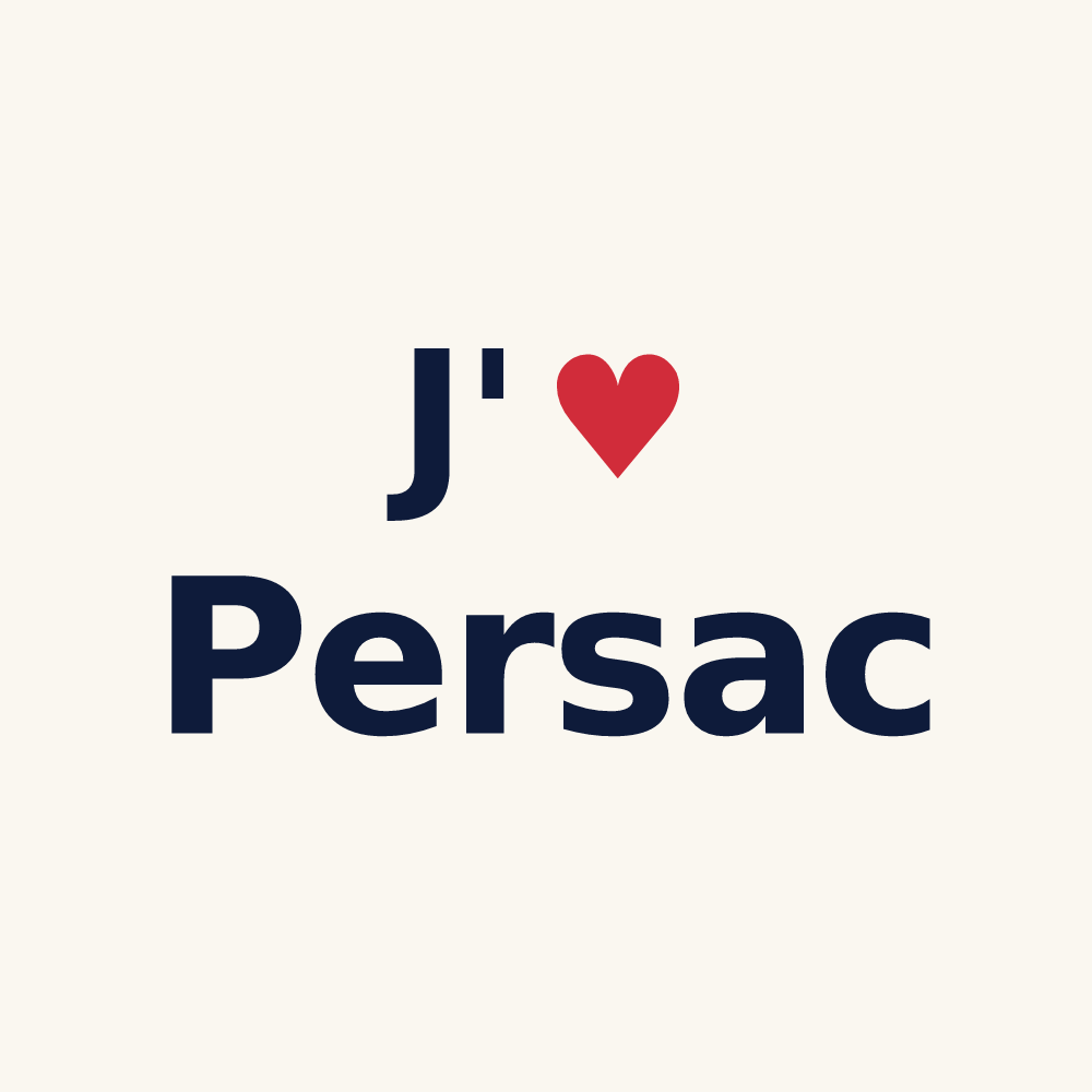 Tasse personnalisée Persac — design J'aime Persac
