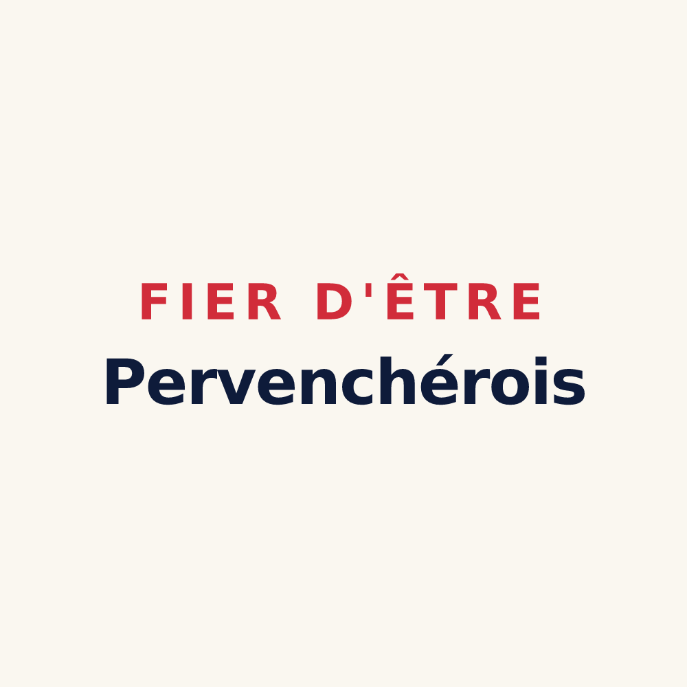 Tasse « Fier d'être Pervenchérois » — design pour Pervenchères
