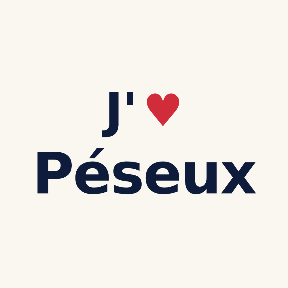 Tasse personnalisée Péseux — design J'aime Péseux