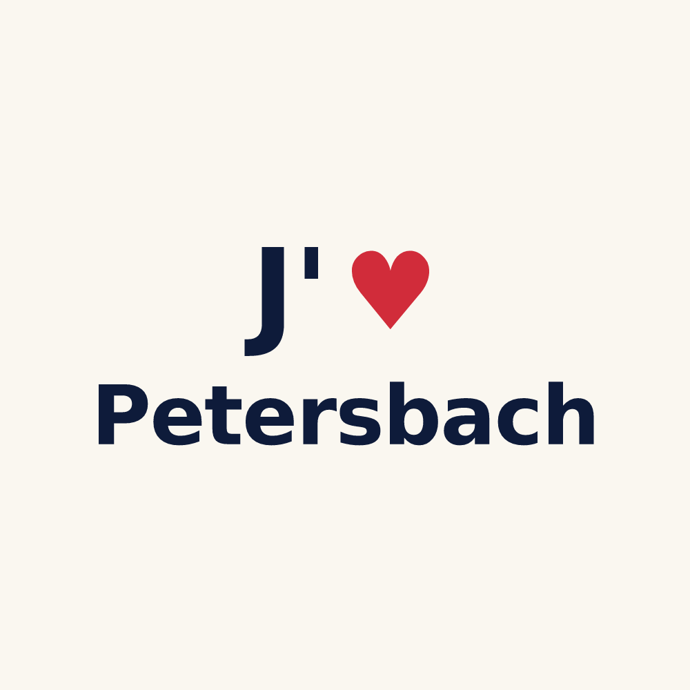 Tasse personnalisée Petersbach — design J'aime Petersbach