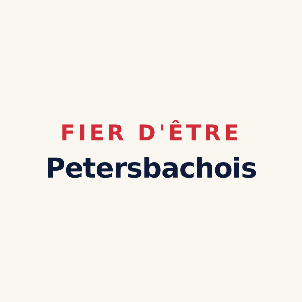Tasse « Fier d'être Petersbachois » — design pour Petersbach