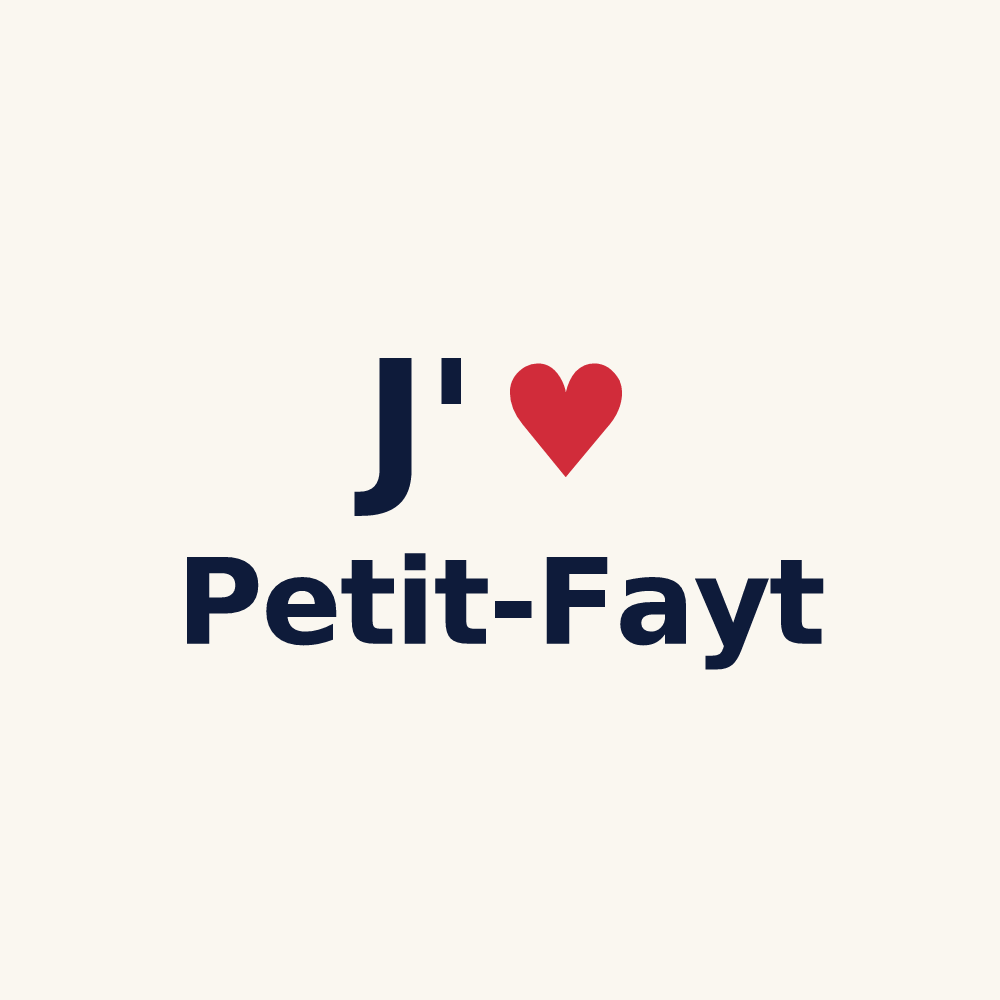 Tasse personnalisée Petit-Fayt — design J'aime Petit-Fayt
