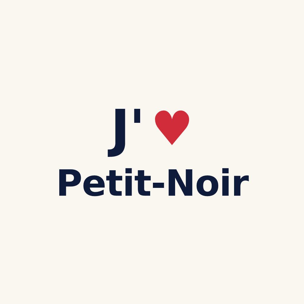 Tasse personnalisée Petit-Noir — design J'aime Petit-Noir