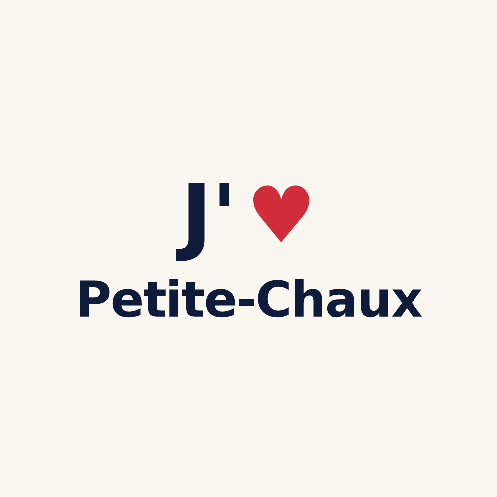 Tasse personnalisée Petite-Chaux — design J'aime Petite-Chaux