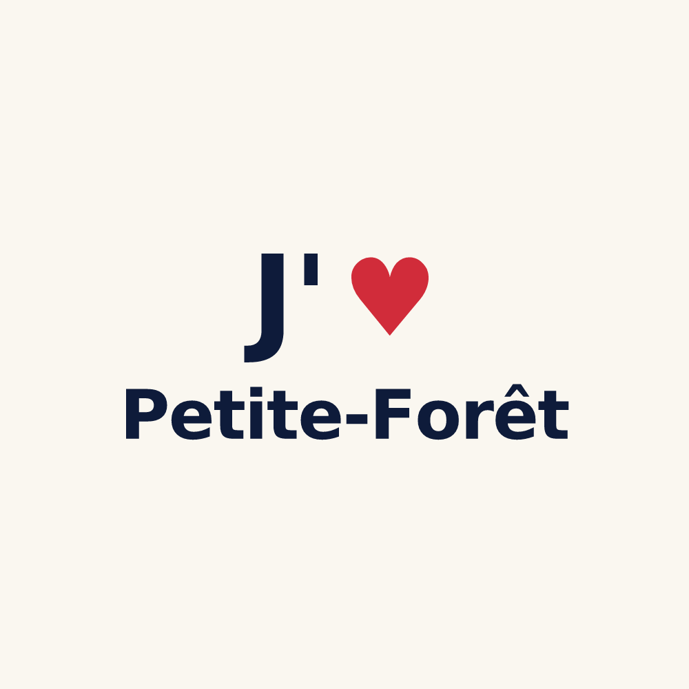 Tasse personnalisée Petite-Forêt — design J'aime Petite-Forêt