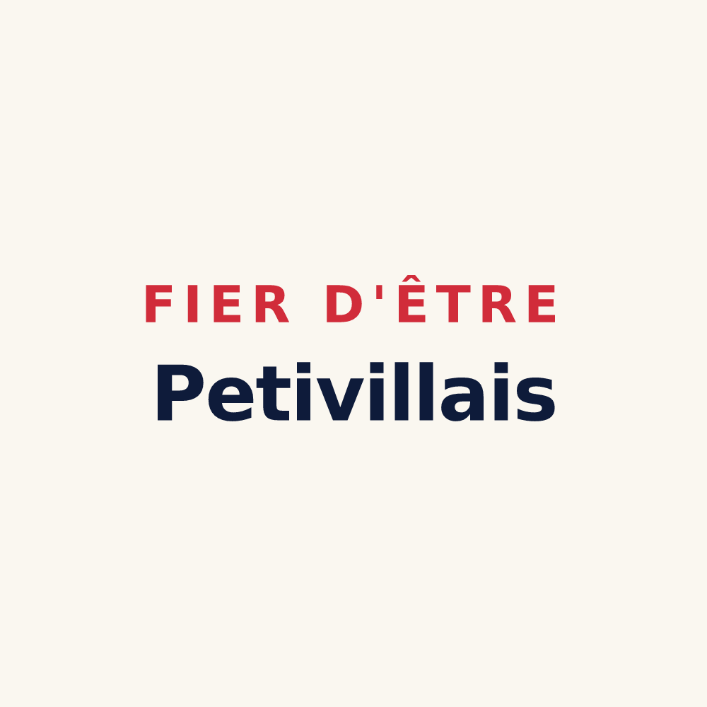 Tasse « Fier d'être Petivillais » — design pour Petiville