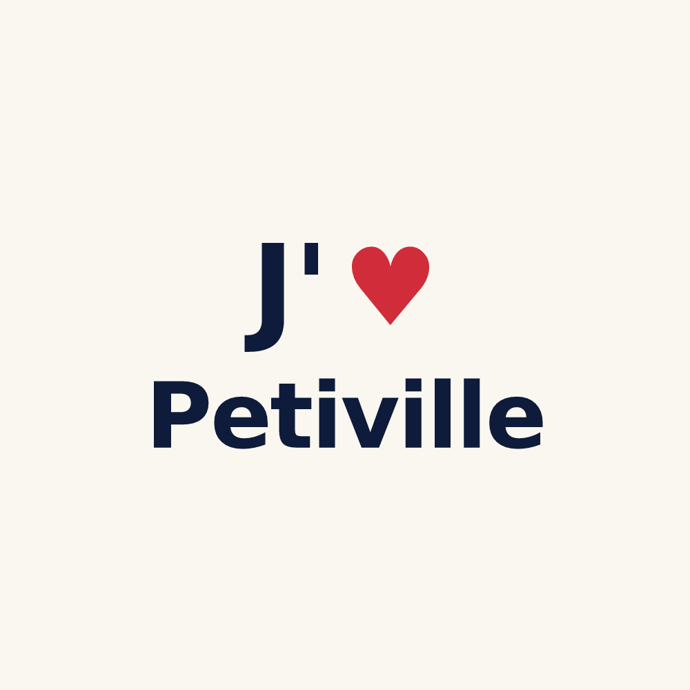 Tasse personnalisée Petiville — design J'aime Petiville