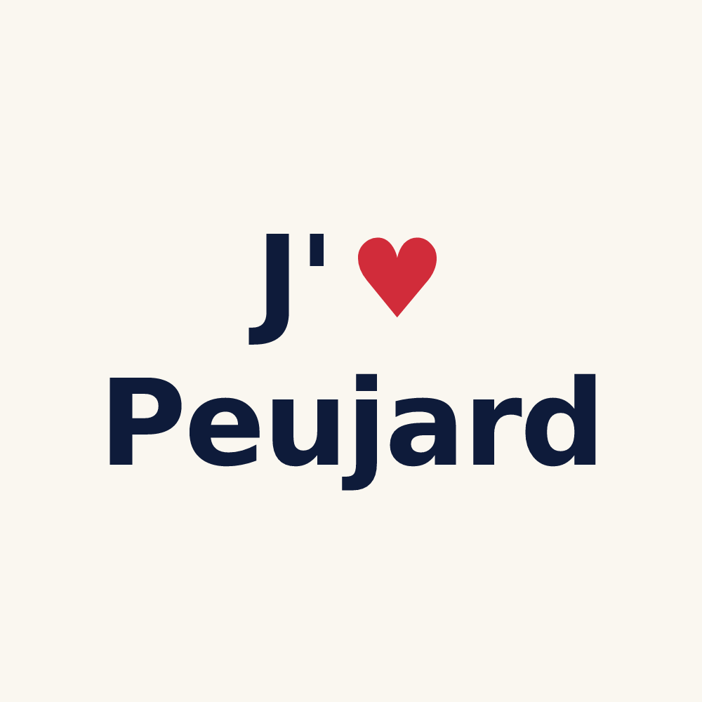 Tasse personnalisée Peujard — design J'aime Peujard