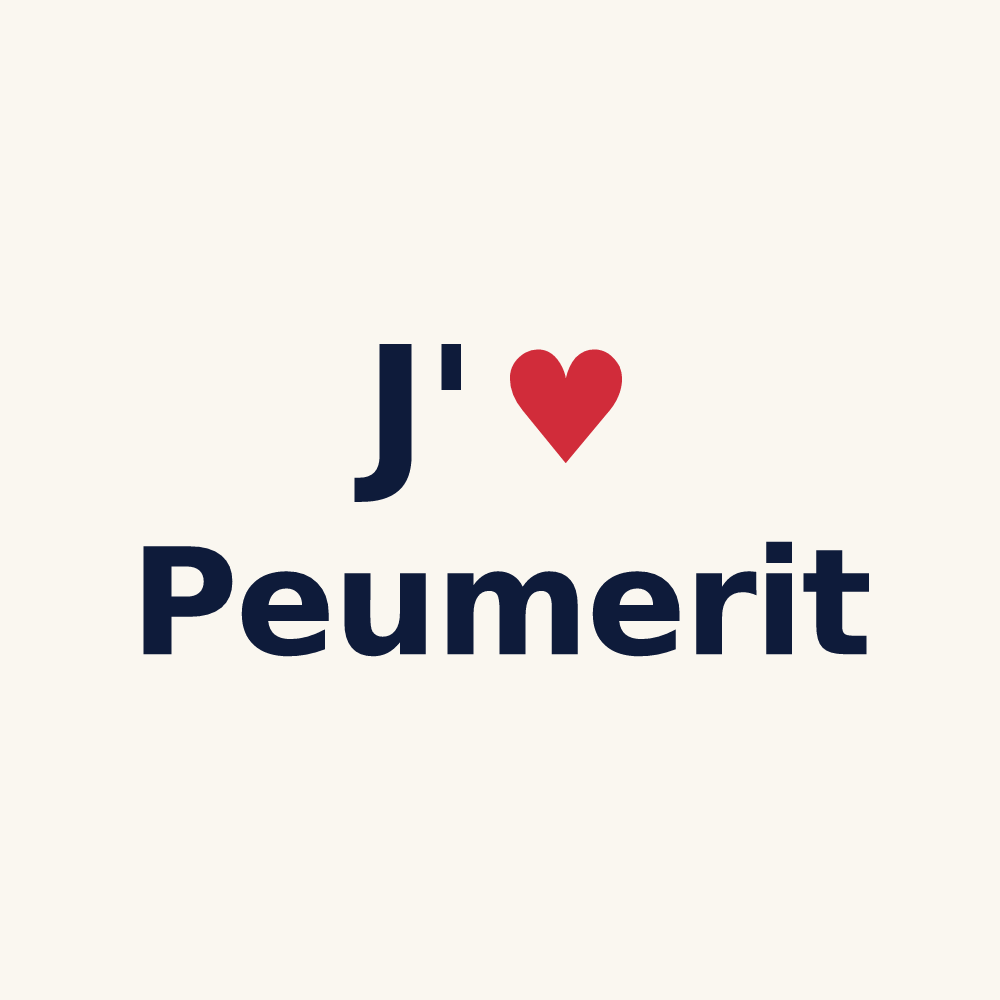 Tasse personnalisée Peumerit — design J'aime Peumerit