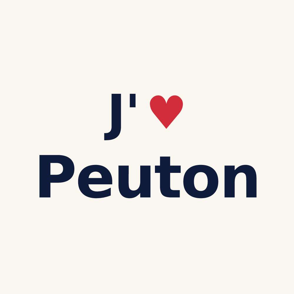 Tasse personnalisée Peuton — design J'aime Peuton