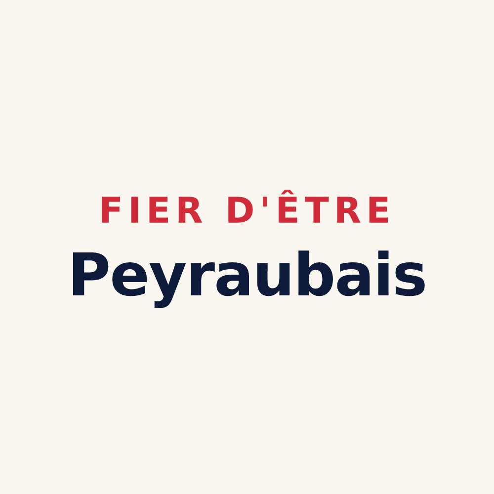 Tasse « Fier d'être Peyraubais » — design pour Peyraube