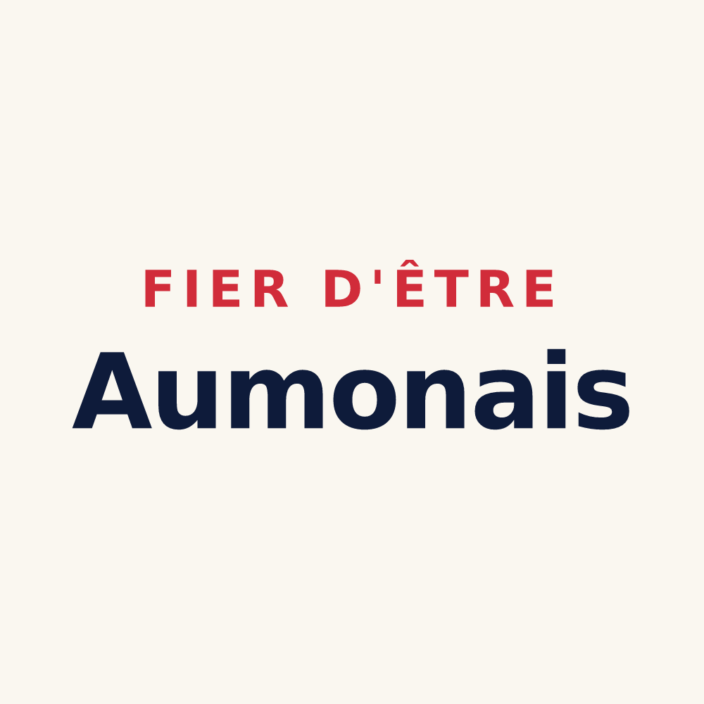Tasse « Fier d'être Aumonais » — design pour Peyre en Aubrac