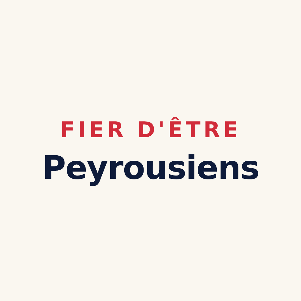 Tasse « Fier d'être Peyrousiens » — design pour Peyrens