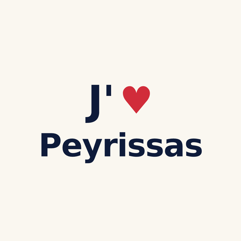 Tasse personnalisée Peyrissas — design J'aime Peyrissas