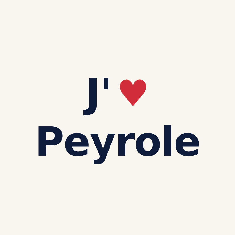 Tasse personnalisée Peyrole — design J'aime Peyrole