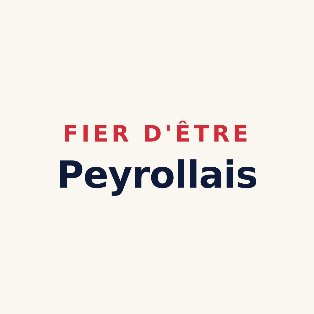 Tasse « Fier d'être Peyrollais » — design pour Peyrolles
