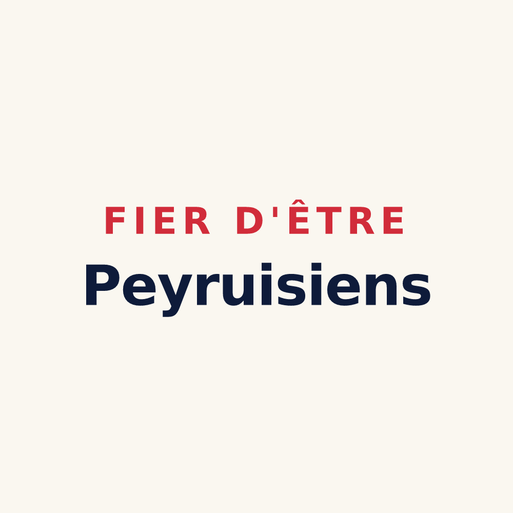Tasse « Fier d'être Peyruisiens » — design pour Peyruis