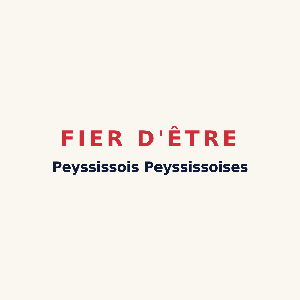 Tasse « Fier d'être Peyssissois Peyssissoises » — design pour Peyssies
