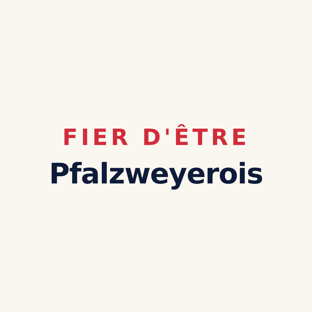 Tasse « Fier d'être Pfalzweyerois » — design pour Pfalzweyer