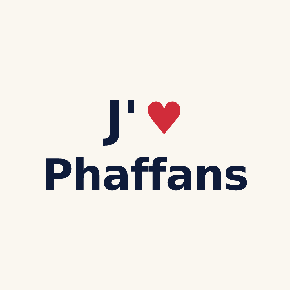 Tasse personnalisée Phaffans — design J'aime Phaffans