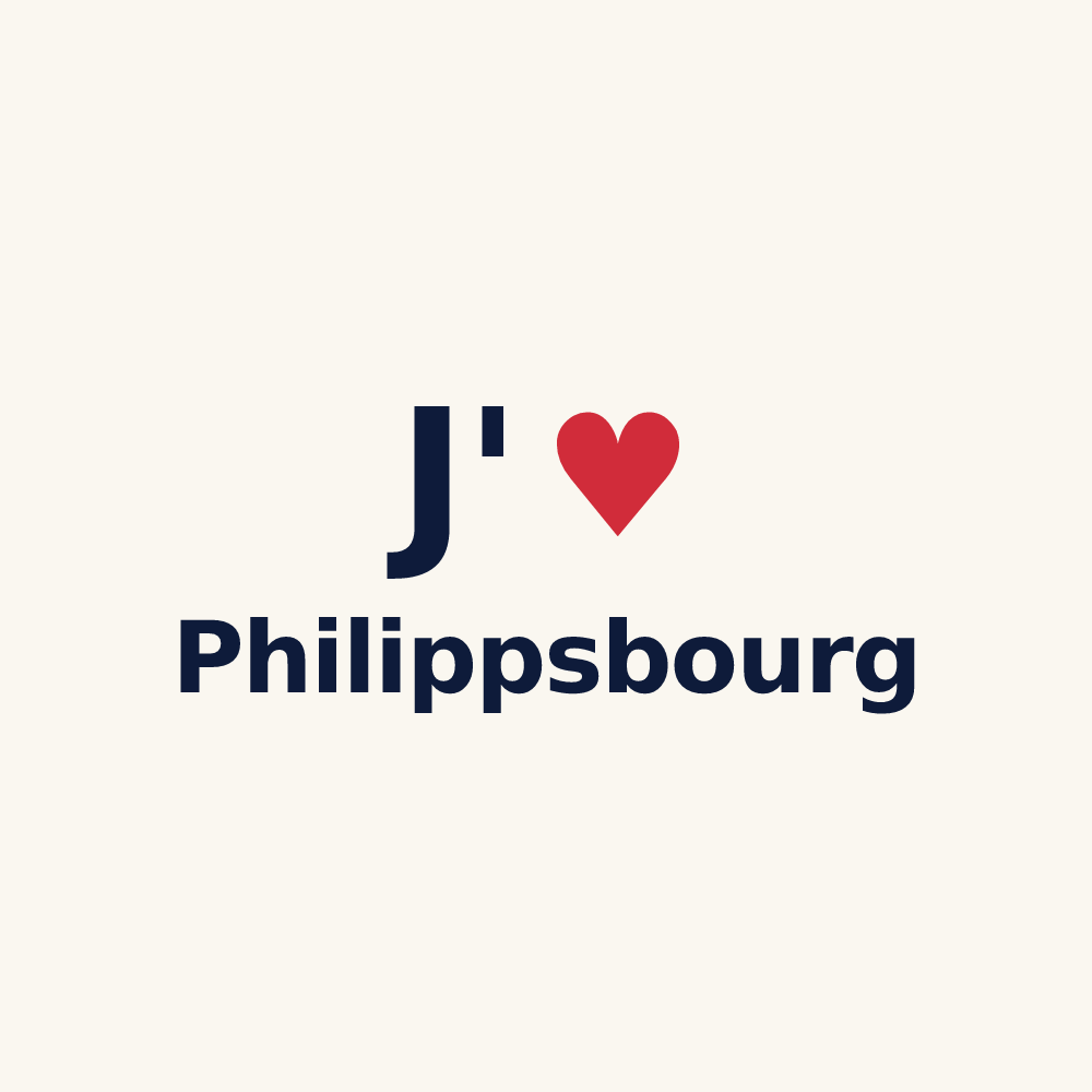 Tasse personnalisée Philippsbourg — design J'aime Philippsbourg