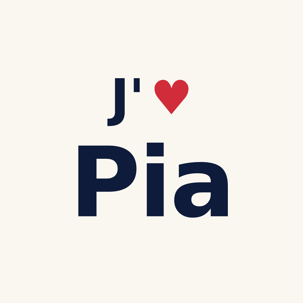 Tasse personnalisée Pia — design J'aime Pia