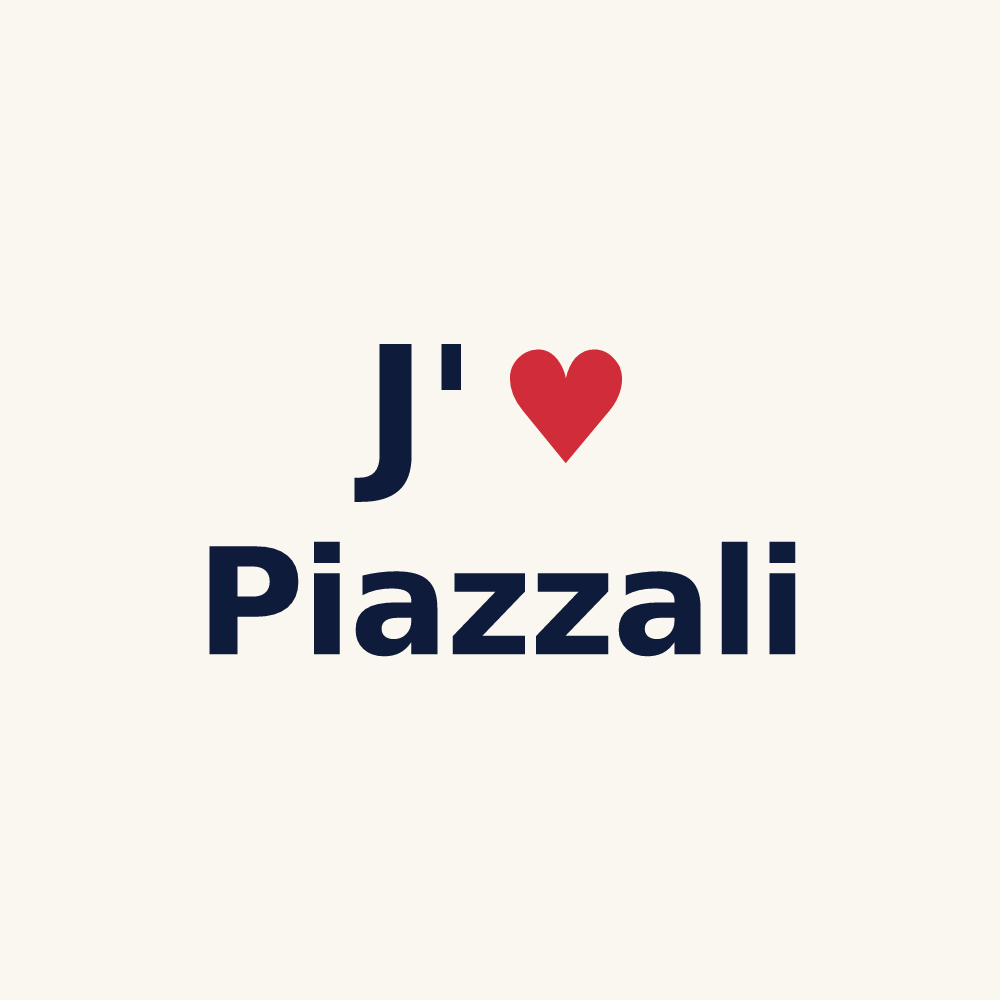 Tasse personnalisée Piazzali — design J'aime Piazzali