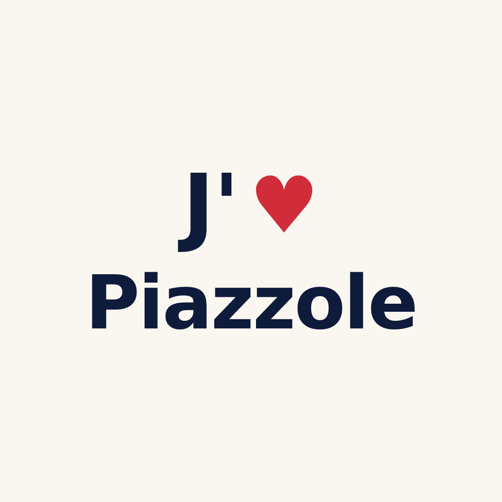 Tasse personnalisée Piazzole — design J'aime Piazzole