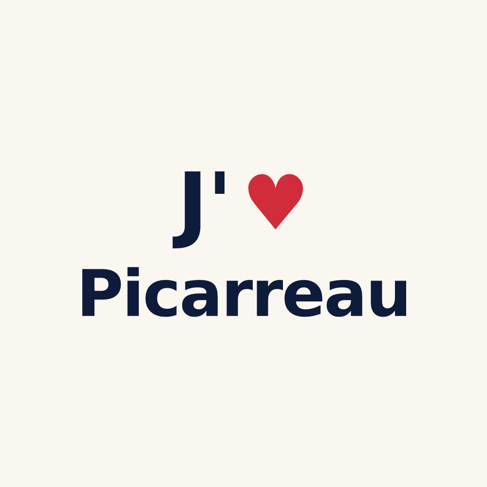 Tasse personnalisée Picarreau — design J'aime Picarreau