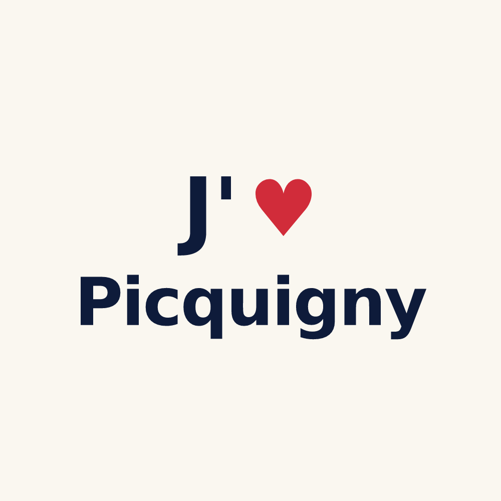 Tasse personnalisée Picquigny — design J'aime Picquigny