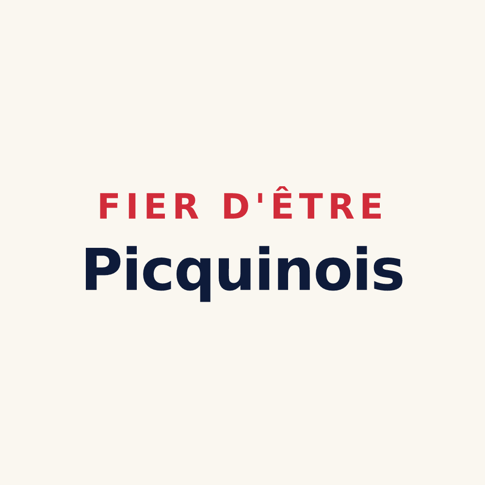 Tasse « Fier d'être Picquinois » — design pour Picquigny