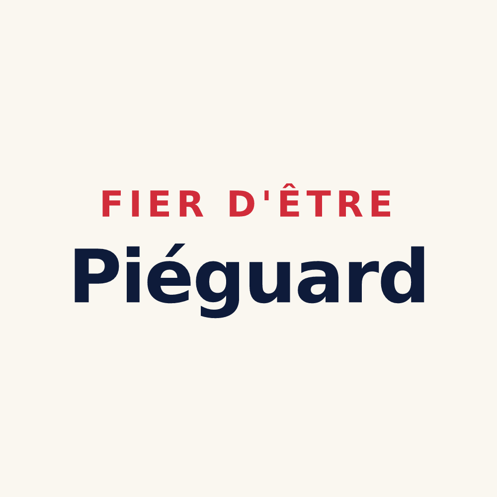 Tasse « Fier d'être Piéguard » — design pour Piégut