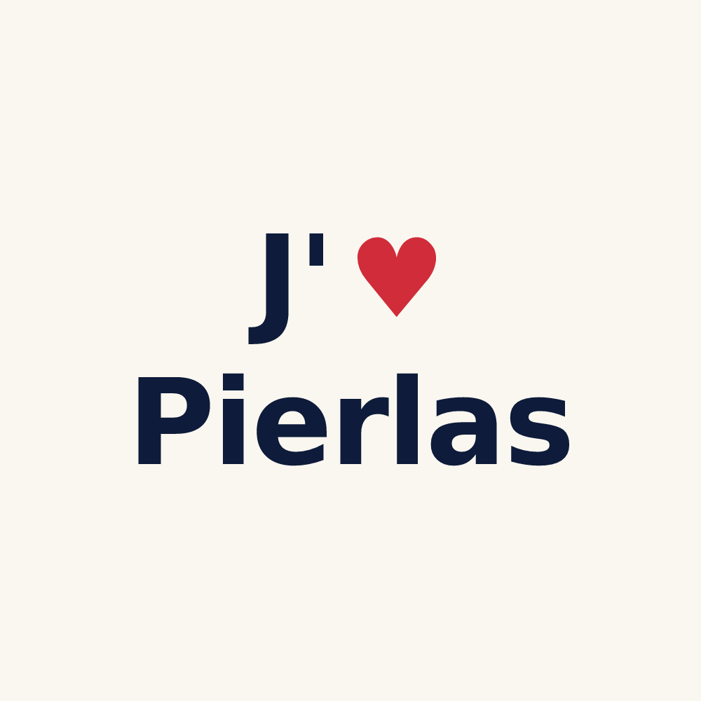 Tasse personnalisée Pierlas — design J'aime Pierlas