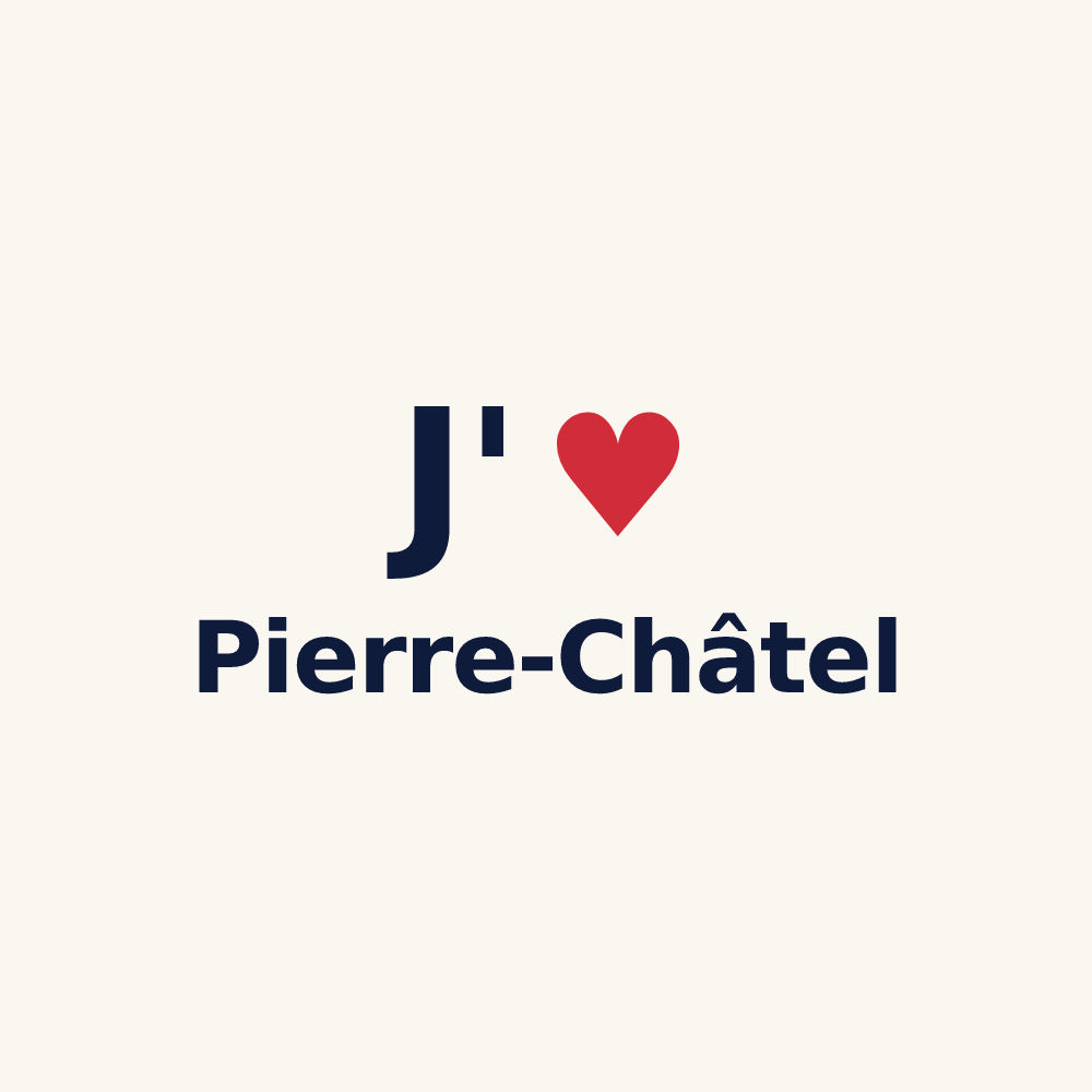 Tasse personnalisée Pierre-Châtel — design J'aime Pierre-Châtel