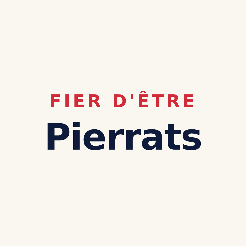 Tasse « Fier d'être Pierrats » — design pour Pierre-la-Treiche
